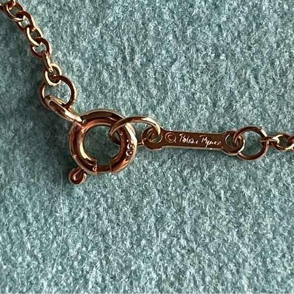 Tiffany yellow gold olive leaf topaz bracelet - Picture 5 of 9